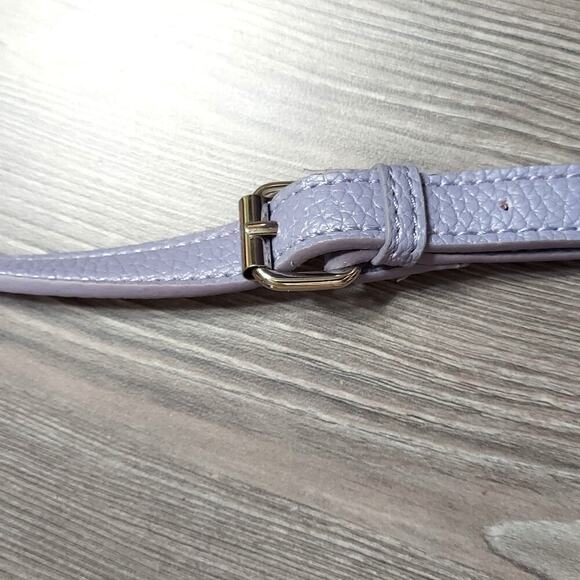 Steve Madden Lavender Pebbled Faux Leather Handbag Crossbody Bag - Picture 12 of 13